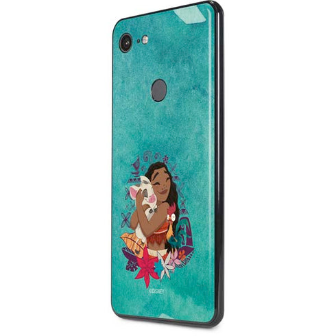 Disney Princess Moana with Pua and Heihei Google Pixel 3 XL Skin